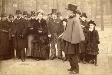 Tourists Visiting the Tower of London, c.1880